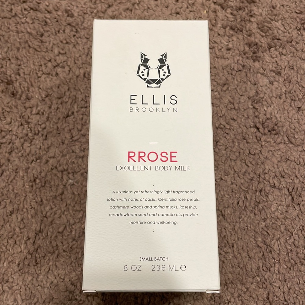 Brand new Ellis Brooklyn Rrose Excellent Body Milk 8oz